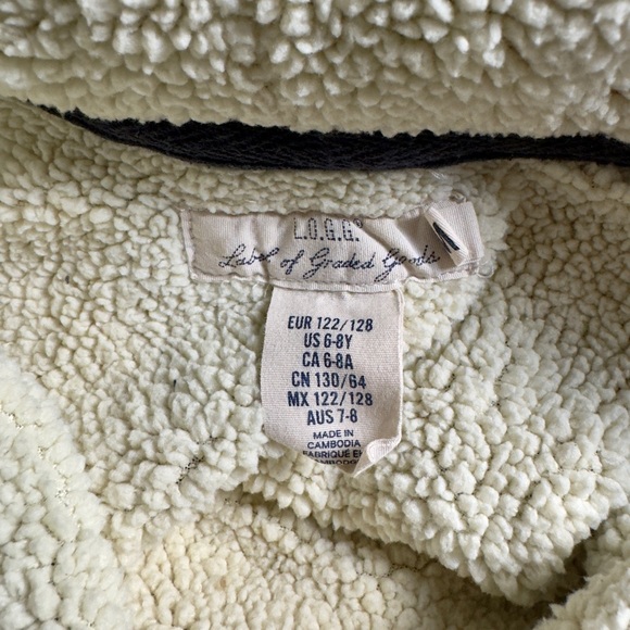 L.O.G.G Label of Greased Goods long sleeve Hoodie Jacket Boys size 6-8Y - Picture 2 of 5